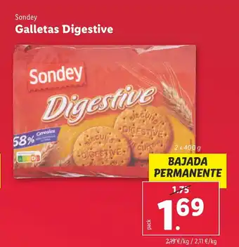 Lidl Galletas Digestive oferta