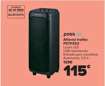 Carrefour Altavoz trolley PSTPS53 oferta