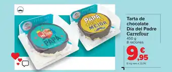 Carrefour Tarta de chocolate Día del Padre Carrefour oferta