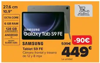Carrefour Tablet S9 FE oferta