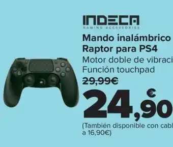 Carrefour Mando inalámbrico Raptor para PS4 oferta