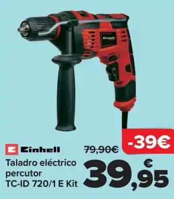 Carrefour Taladro eléctrico percutor TC-ID 720/1 E Kit oferta