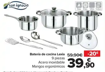 Carrefour Batería de cocina Lexia oferta