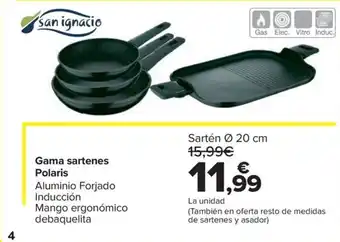 Carrefour Gama sartenes Polaris oferta