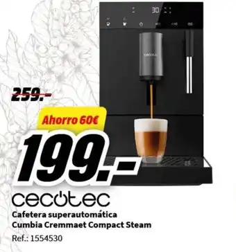 MediaMarkt Cafetera superautomática Cumbia Cremmaet Compact Steam Ref.: 1554530 oferta