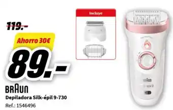 MediaMarkt Depiladora Silk-épil 9-730 Ref.: 1546496 oferta