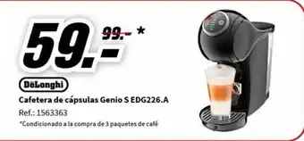 MediaMarkt Cafetera de cápsulas Genio S EDG226.A Ref.: 1563363 oferta