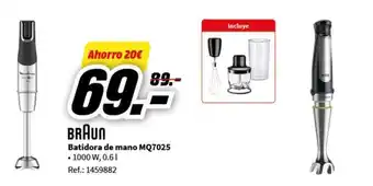 MediaMarkt Batidora de mano MQ7025 • 1000 W, 0.61 oferta