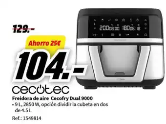 MediaMarkt Freidora de aire Cecofry Dual 9000 oferta