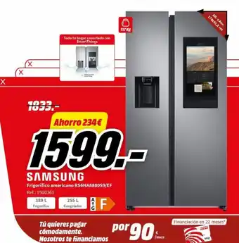 MediaMarkt Frigorífico americano RS6HA8880S9/EF Ref.: 1500361 oferta