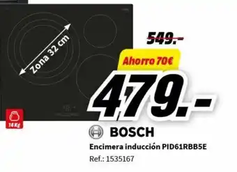 MediaMarkt Encimera inducción PID61RBB5E Ref.: 1535167 oferta