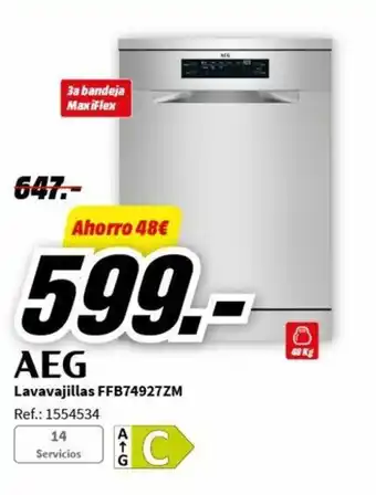 MediaMarkt Lavavajillas FFB74927ZM Ref.: 1554534 oferta