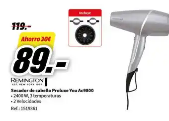 MediaMarkt Secador de cabello Proluxe You Ac9800 oferta