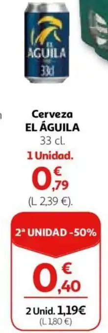 Alcampo Cerveza EL ÁGUILA oferta