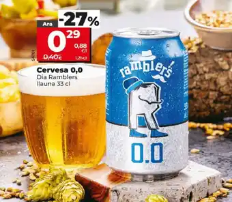 Dia Cervesa 0,0 Dia Ramblers llauna 33 cl oferta