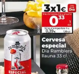 Dia Cervesa especial Dia Ramblers llauna 33 cf oferta