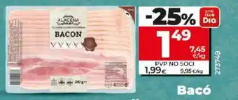 Dia Bacó en llenques Dia Nuestra Alacena 200 g oferta