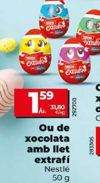 Dia Ou de xocolata amb llet extrafí Nestlé oferta