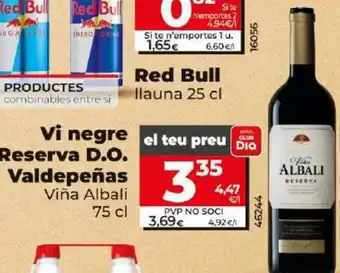 Dia Vi negre Reserva D.O. Valdepeñas oferta