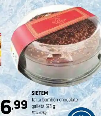 Coviran SIETEM Tarta bombón chocolate galleta 575 g oferta