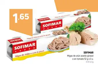 Coviran SOFIMAR Migas de atún aceite girasol oferta