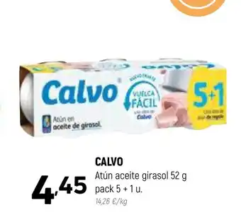 Coviran CALVO Atún aceite girasol 52 g oferta