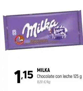 Coviran MILKA Chocolate con leche 125 g oferta