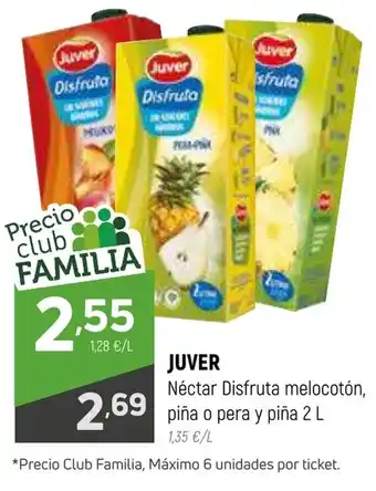 Coviran JUVER Néctar Disfruta melocotón, oferta