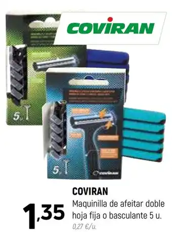 Coviran COVIRAN Maquinilla de afeitar doble hoja fija o basculante 5 u. oferta