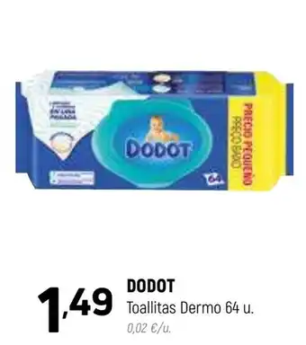 Coviran DODOT Toallitas Dermo 64 u oferta
