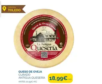 Cash Ecofamilia QUESO DE OVEJA CURADO ANTIGUA QUESERÍA oferta