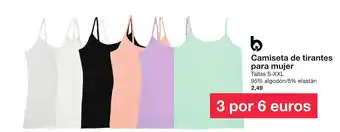 Zeeman Camiseta de tirantes para mujer oferta