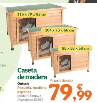 TiendAnimal Caseta de madera oferta