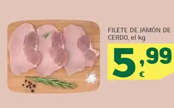 HiperDino FILETE DE JAMÓN DE CERDO, el kg oferta