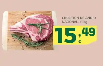 HiperDino CHULETÓN DE AÑOJO NACIONAL, el kg oferta