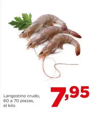 Alimerka Langostino crudo, 60 a 70 piezas, el kilo oferta