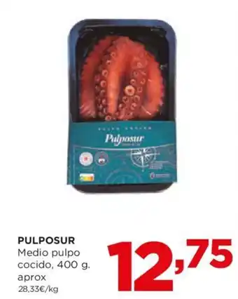 Alimerka PULPOSUR Medio pulpo cocido, 400 g. oferta