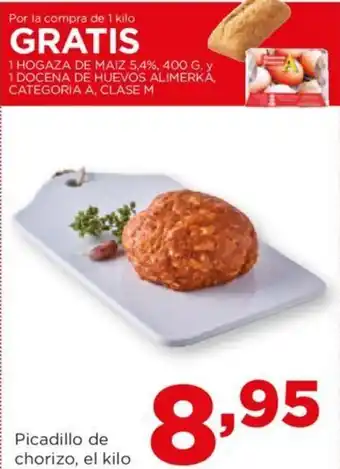 Alimerka Picadillo de chorizo, el kilo oferta