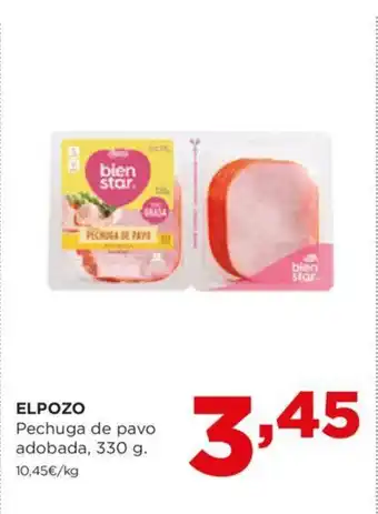 Alimerka ELPOZO Pechuga de pavo adobada, 330 g. oferta