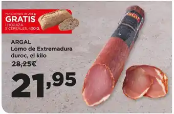 Alimerka ARGAL Lomo de Extremadura duroc, el kilo oferta
