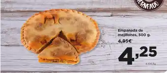 Alimerka Empanada de mejillones, 500 g. oferta
