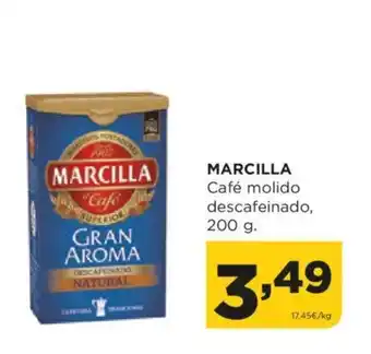 Alimerka MARCILLA Café molido descafeinado, 200 g. oferta