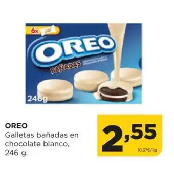 Alimerka OREO Galletas bañadas en chocolate blanco, oferta