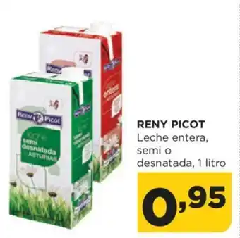 Alimerka RENY PICOT Leche entera, semi o desnatada, 1 litro oferta