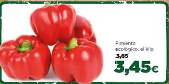 Alimerka Pimiento ecológico, el kilo 3,65 oferta