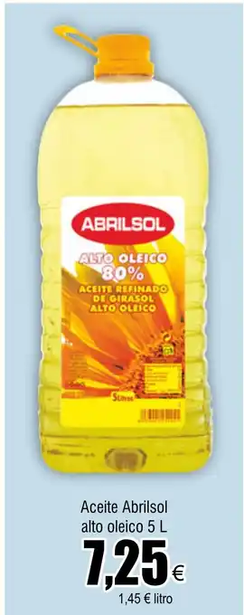 FROIZ Aceite Abrilsol alto oleico 5 L oferta