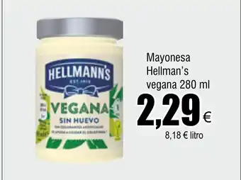 FROIZ Mayonesa Hellman's vegana 280 ml oferta