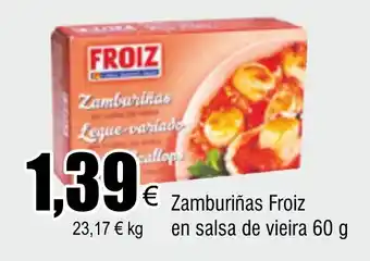 FROIZ Zamburiñas Froiz en salsa de vieira 60 g oferta