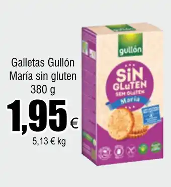 FROIZ Galletas Gullón María sin gluten 380g oferta