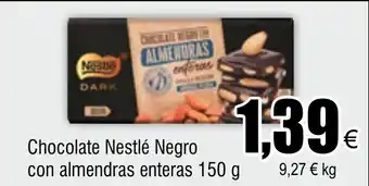 FROIZ Chocolate Nestlé Negro con almendras enteras 150 g oferta